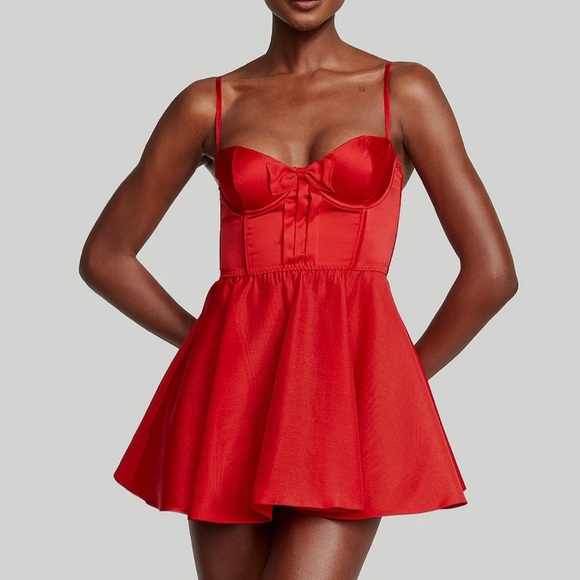 Victoria’s Secret Red Bustier Dress - Picture 1 of 10